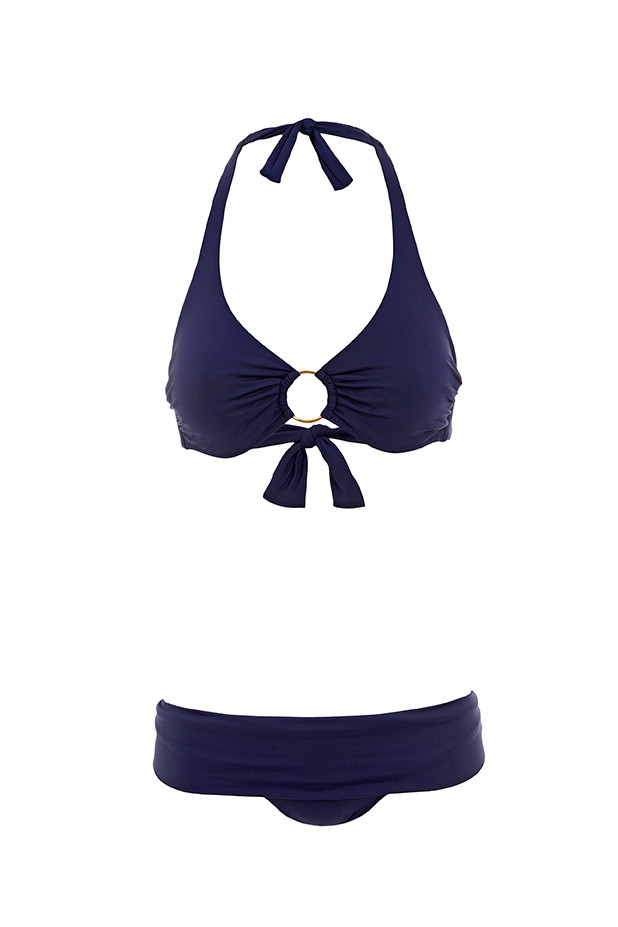 Brussels Fold Over Bottom in Navy
