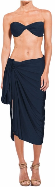 Long Sarong in Blue Stone