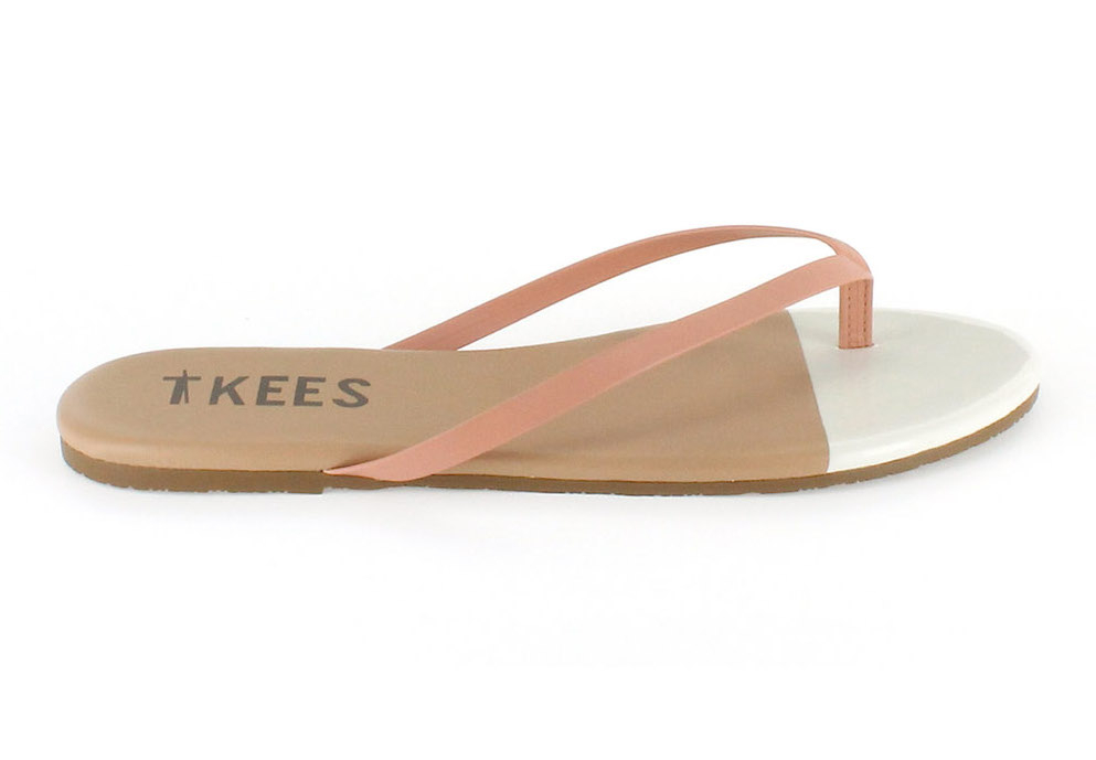 TKEES French Tips in Ivory Sand Sandals