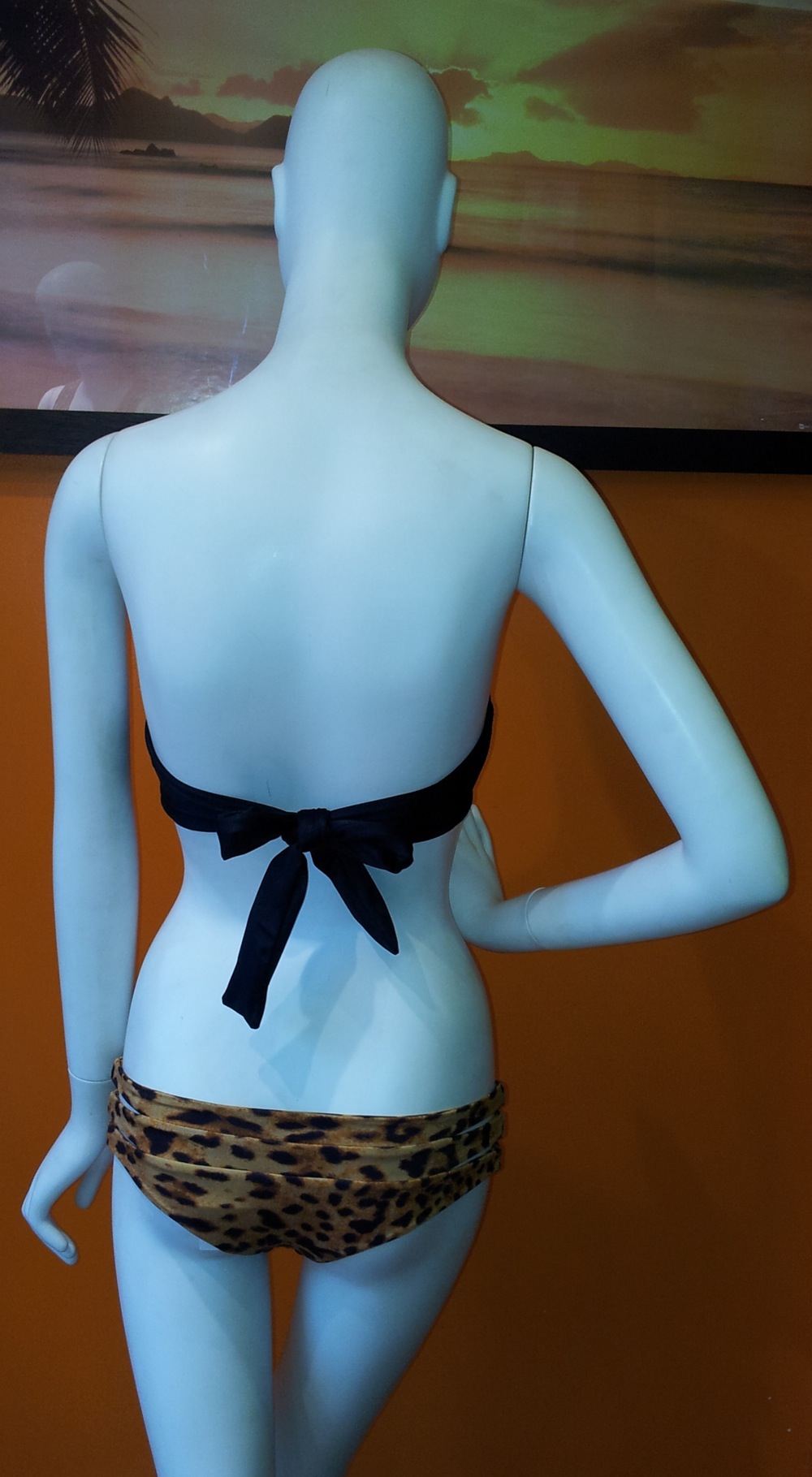 Capri Underwire Push-Up Bandeau Top in Black