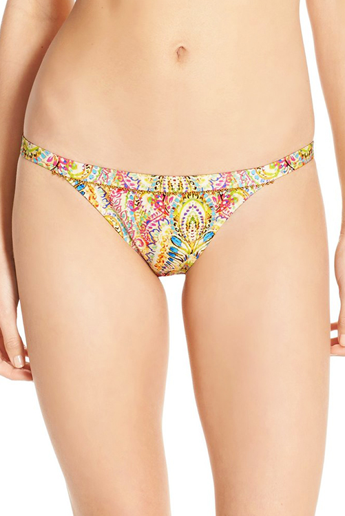 Romance Embrodiered Twiggy Bikini Bottom 