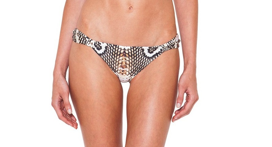 Adjustable Lycra Full Coverage Bikini Bottom in Savage