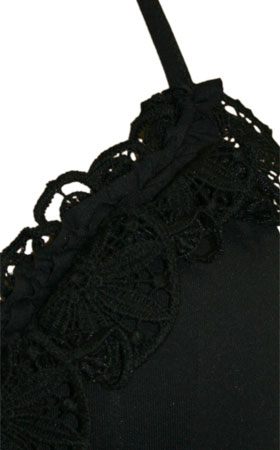 Almafi Light Molded Cup Top in Black 