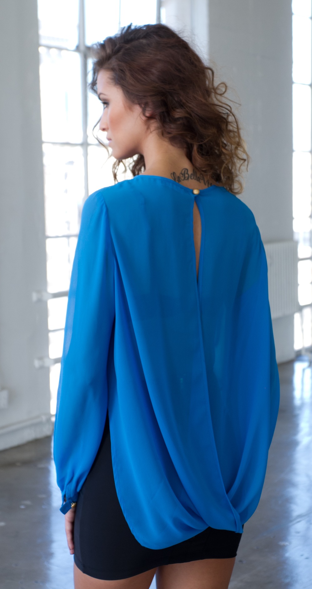  Suri Top Chiffon Turquoise 